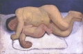 Modersohn-Becker, <i>Reclining Mother-and-Child Nude II</i>, 1906.  <br/>Paula Modersohn-Becker Museum, Bremen.  (Click here for <a href="http://dianearthistory.com/newsite/video/">video</a> lecture.)